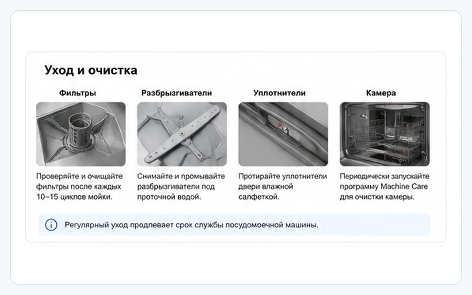 Уход за Bosch SMV8YCX02E
