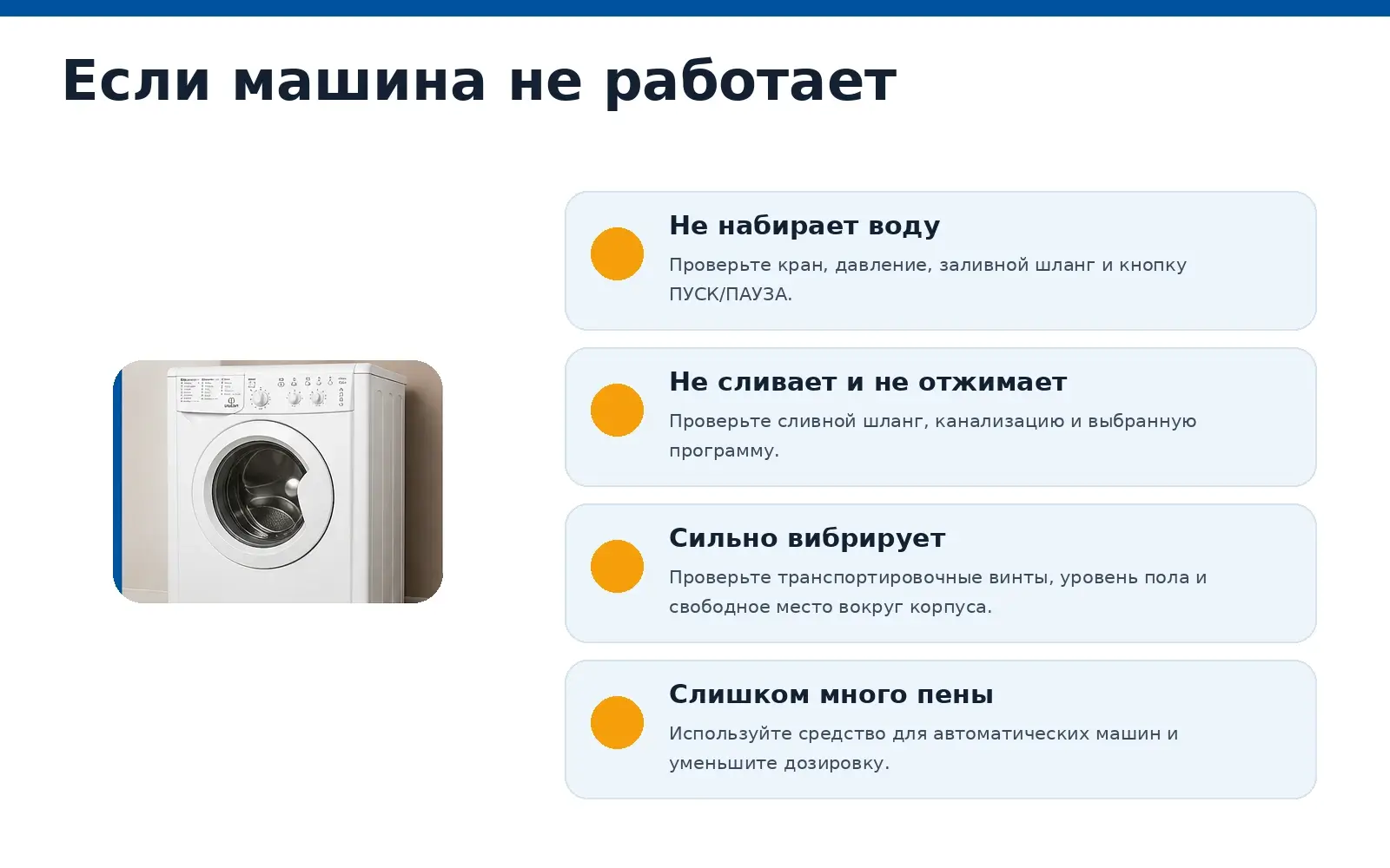 Неисправности Indesit IWUC 4105